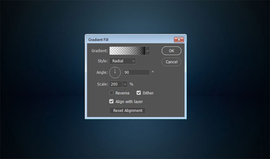 create Transparent to Fill Color 