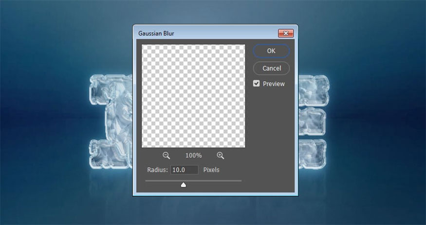 Gaussian Blur and set Radius to 10.