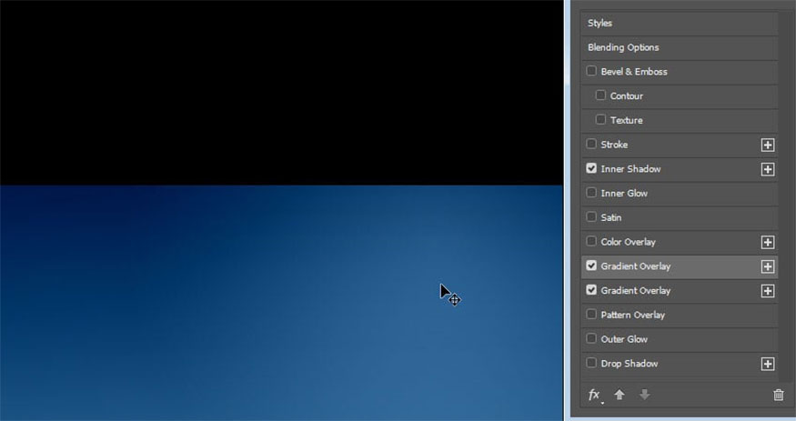 Click the first Gradient Overlay tab