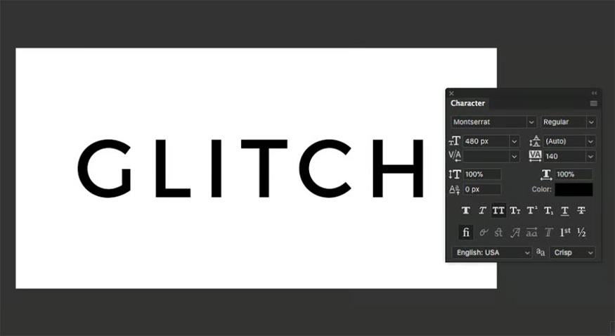 Use the Horizontal Type Tools