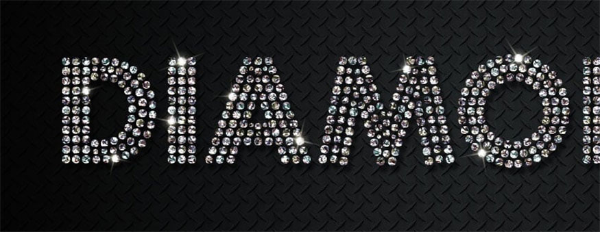 Try enlarging the image and you will see how beautiful and impressive this diamond text Photoshop effect is.