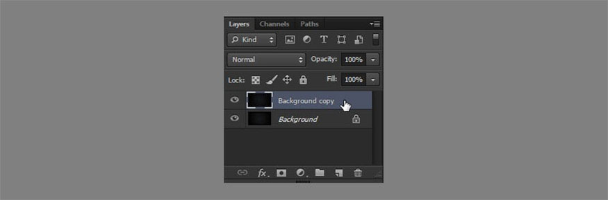 Duplicate the background layer.