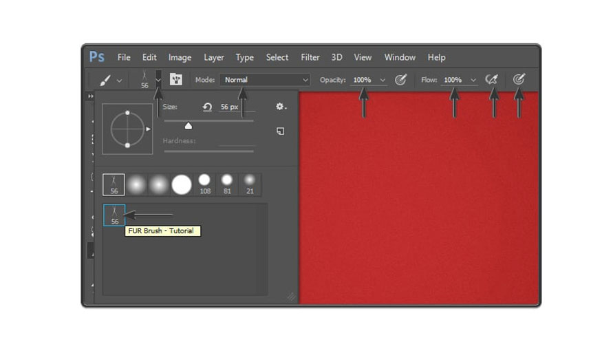 select FUR Brush - Tutorial Brush