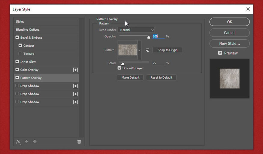Add Pattern Overlay
