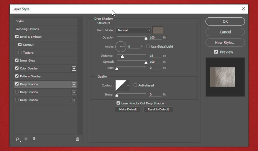Add Drop Shadow