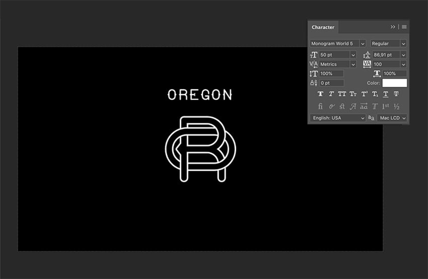 Use the Text Tool (T) to add a text layer