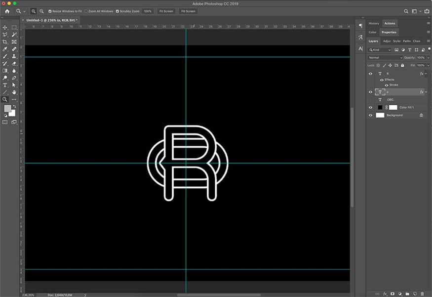 right-click on layer O then select Copy Layer Style