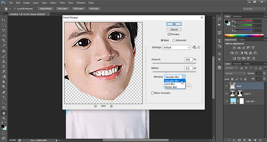 set the following parameters: