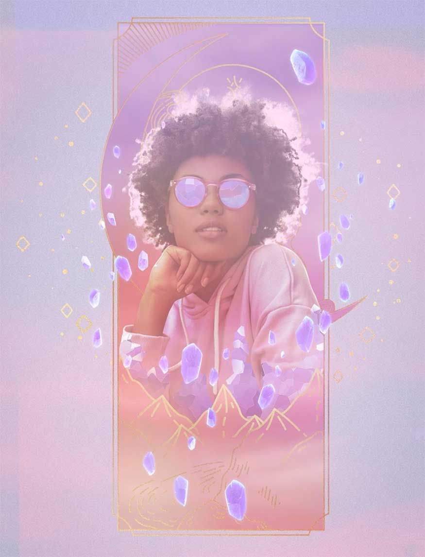 setting the Lighten and Opacity to 60%.