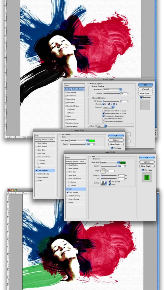 Blending Options and set the value as follows: