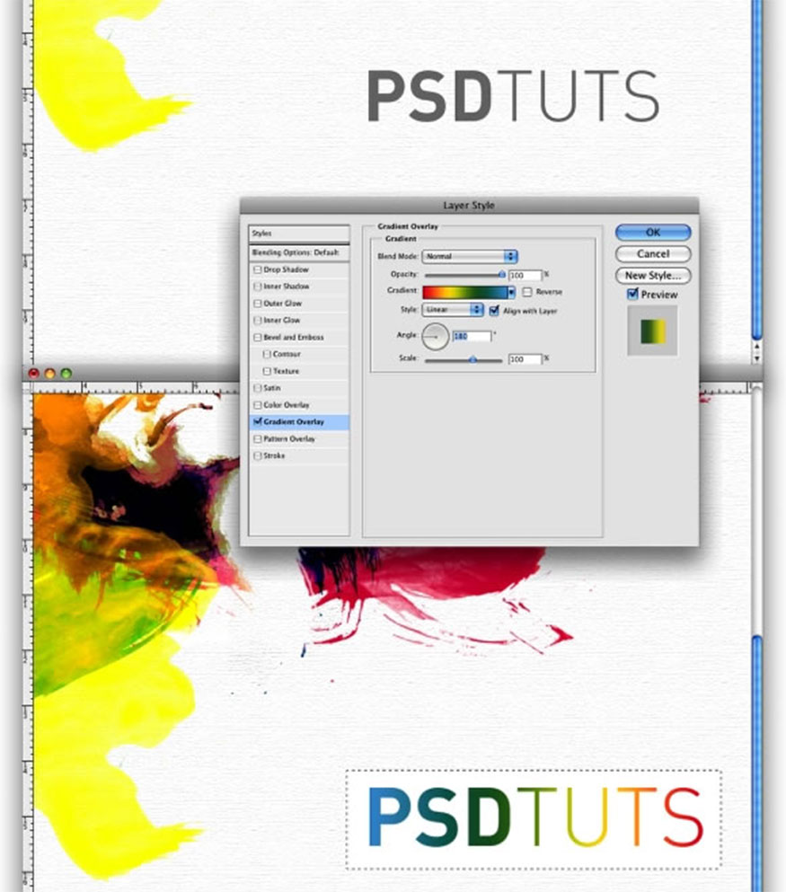 Merge these 2 layers to add some text effects so that the filter works well.
