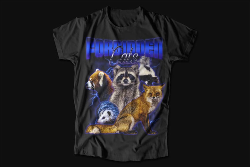 This is the T-shirt design result we get.