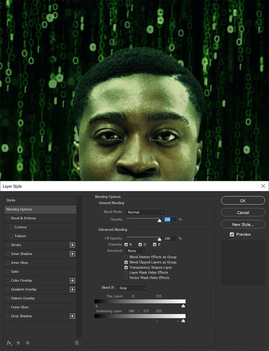 Create and clip a Curves adjustment layer to the subject