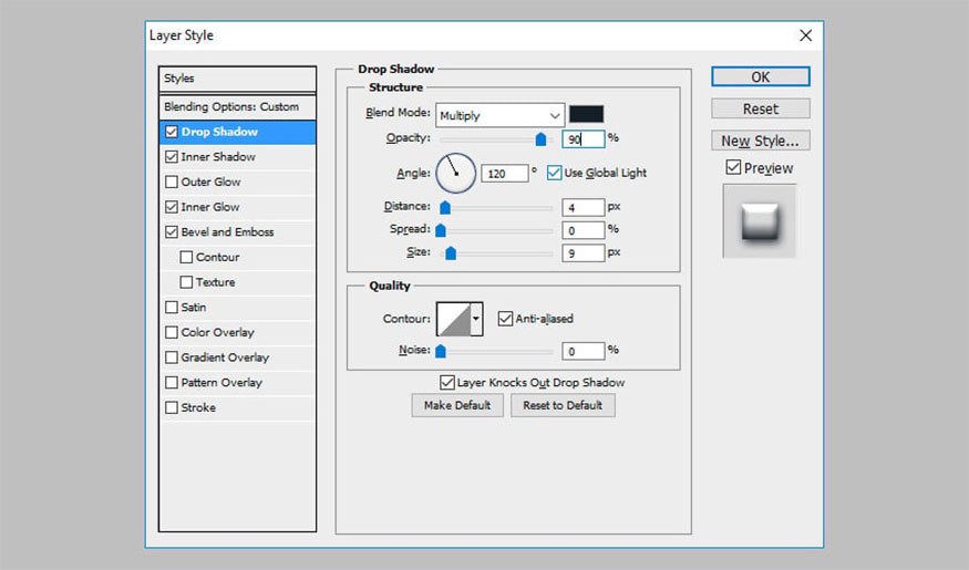 Set the Textured layer's blending mode to Soft Light and Opacity to about 50%