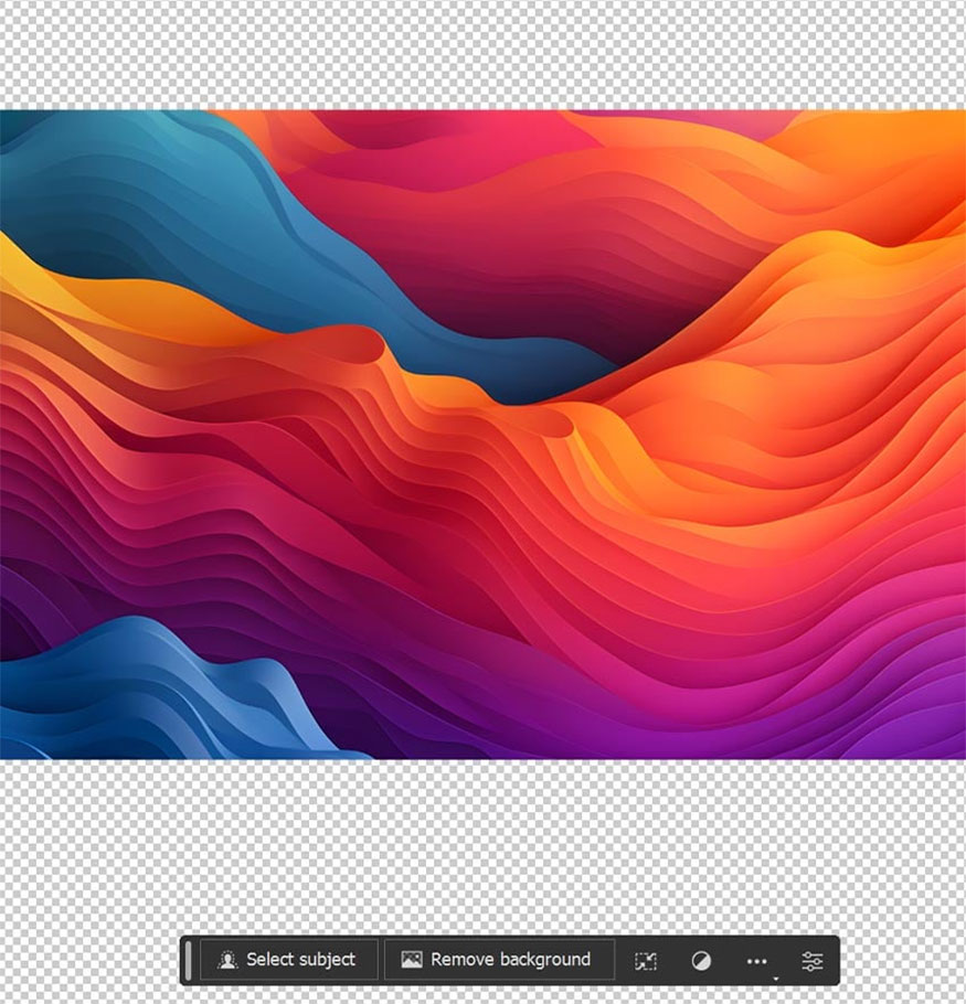 use the Crop tool to expand the canvas