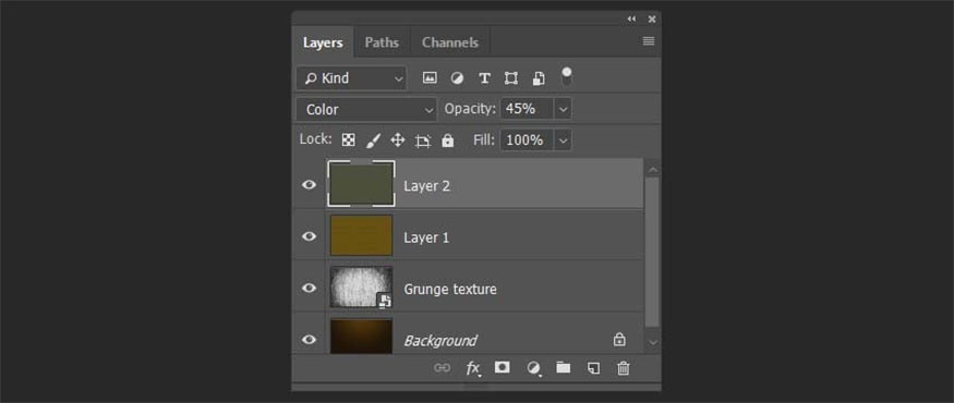 create a new layer and color it