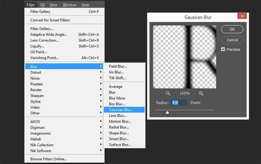 Make another copy of the text layer and place them at the bottom of the group