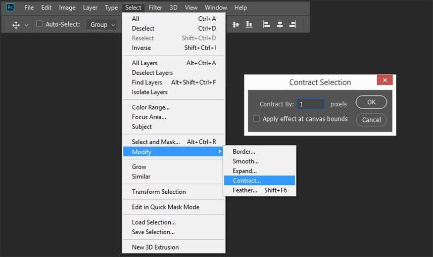 click delete to delete everything except this 1px border.