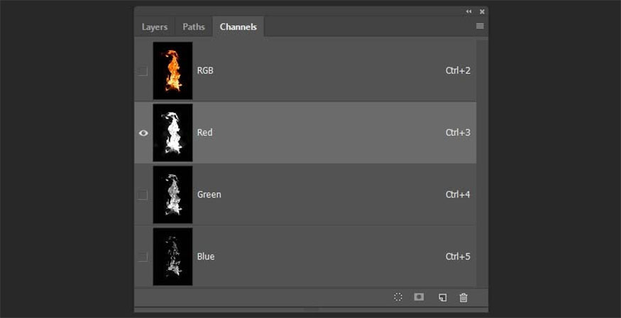 press Red Channel and then click on that channel