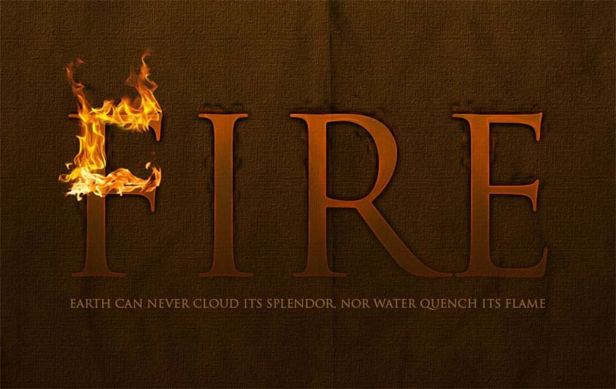 Add the second and third copies of the flame to the letter