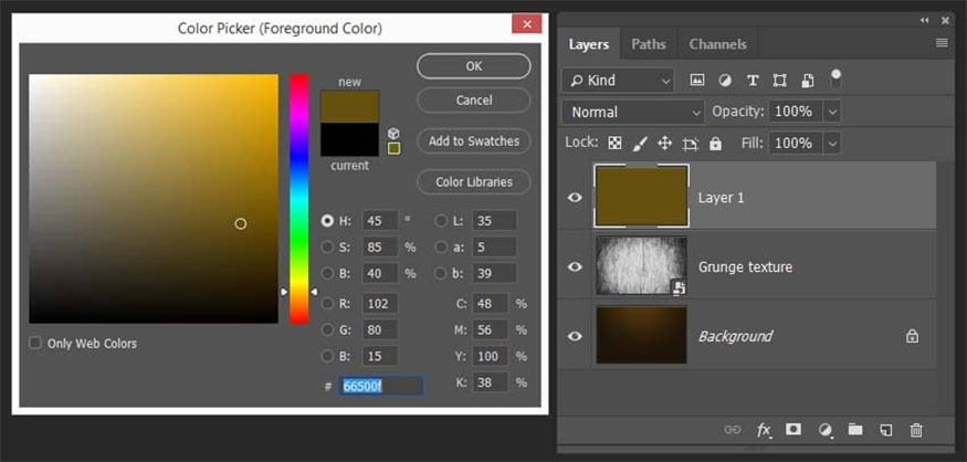 Create texture for the design by adding a new layer