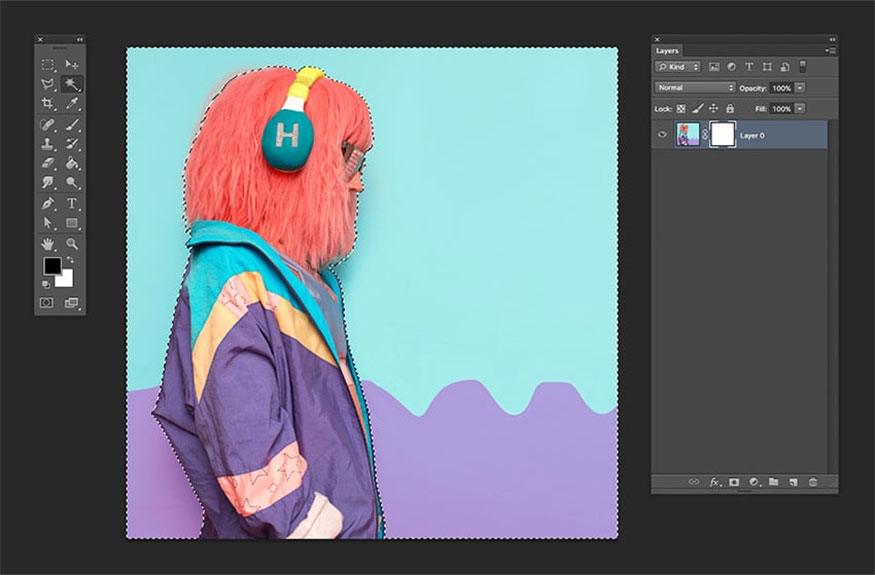 click the Add a layer mask button to add a layer mask. 