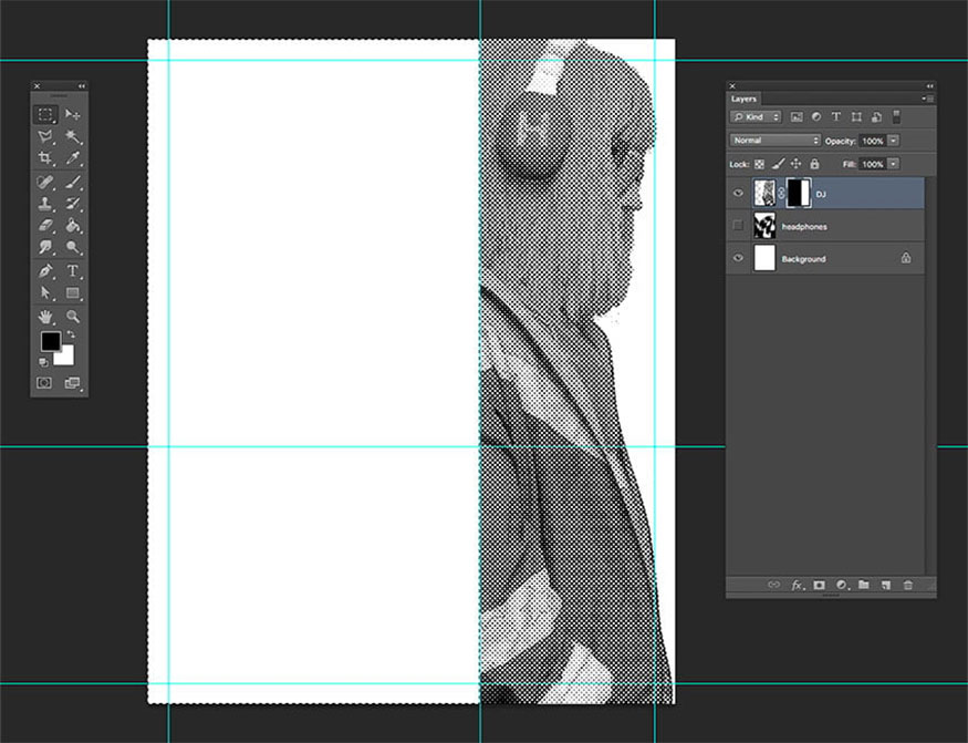 Add a Layer Mask to erase unused parts of the layer