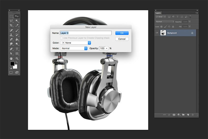 unlock the main layer by clicking twice on the lock