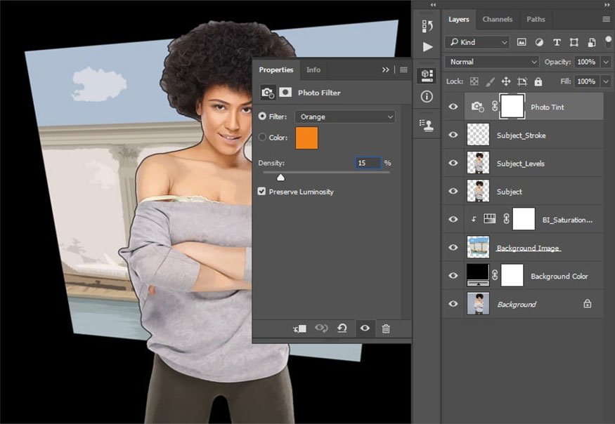 Double click on the thumbnail of this layer