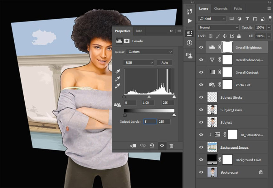 double click on the layer thumbnail