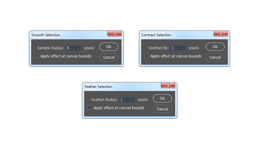 Smooth and set Sample Radius to 5 px. 