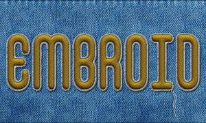 How to create a embroidered text effects in Photoshop