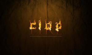 Create fire text effects in Photoshop with SaDesign