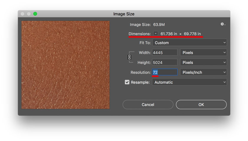 Screen resolution
