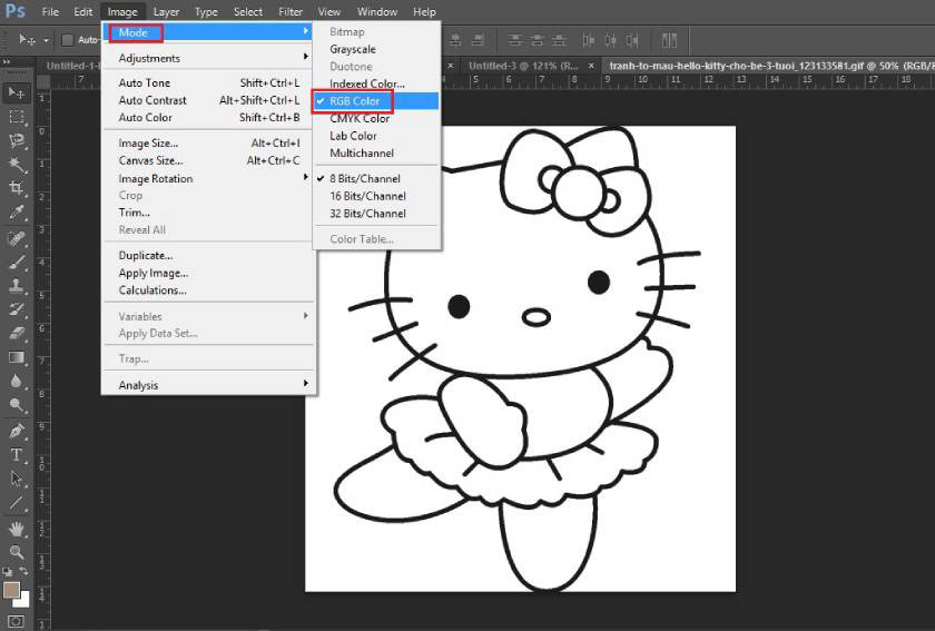 check bits in photoshop
