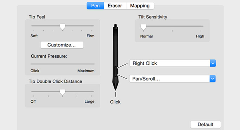 Working with Wacom tablets